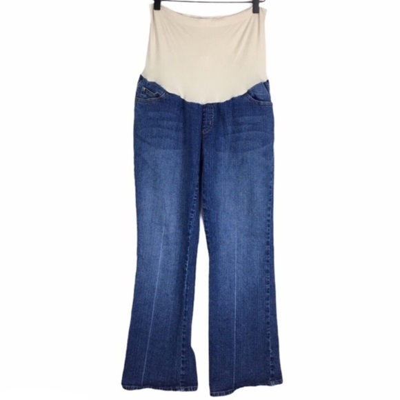 MOTHERHOOD MATERNITY Jeans Secret Fit Belly Stretch Denim Petite Medium 8-10 - Picture 14 of 14